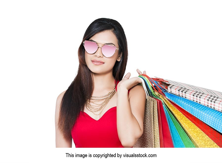 Young Woman Shopping Bags