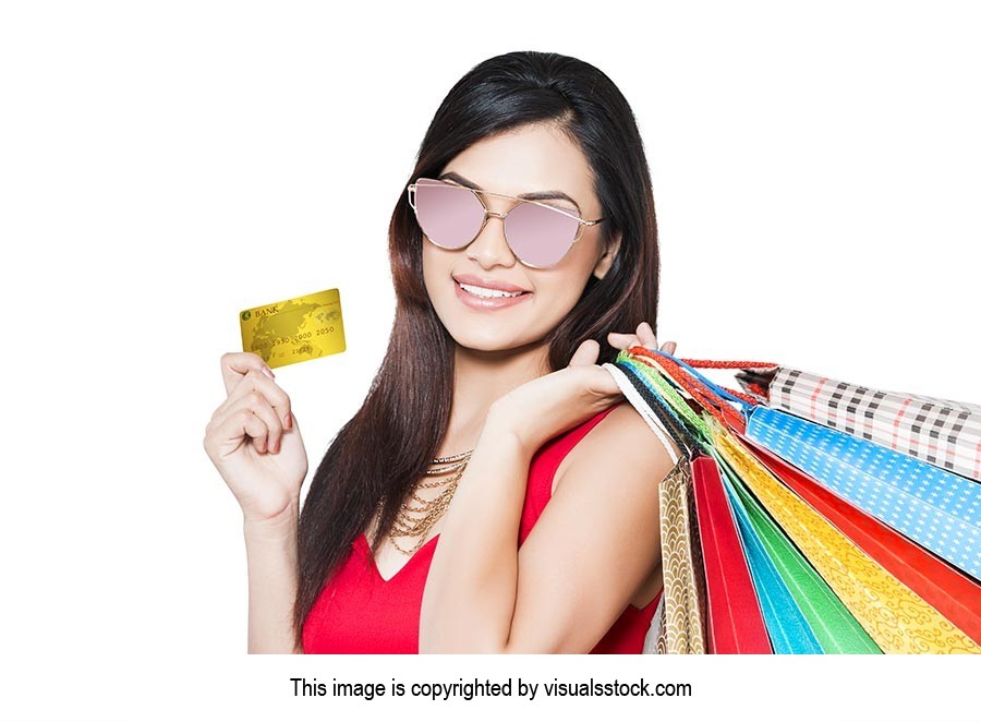 Woman Credit Card Shopping