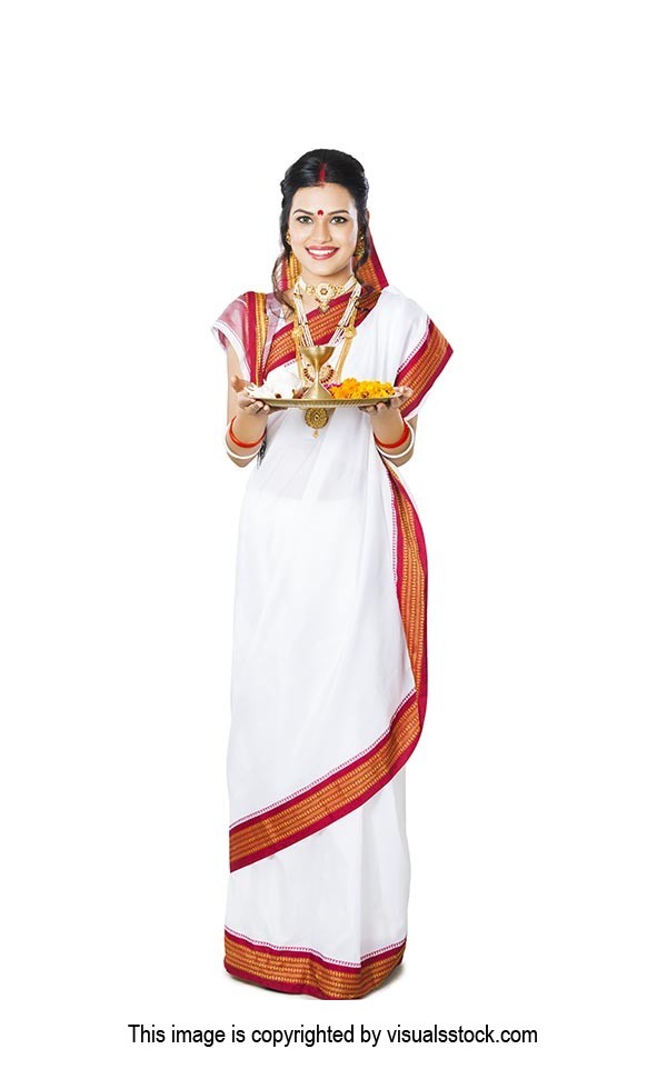 Bengali Woman Puja thali