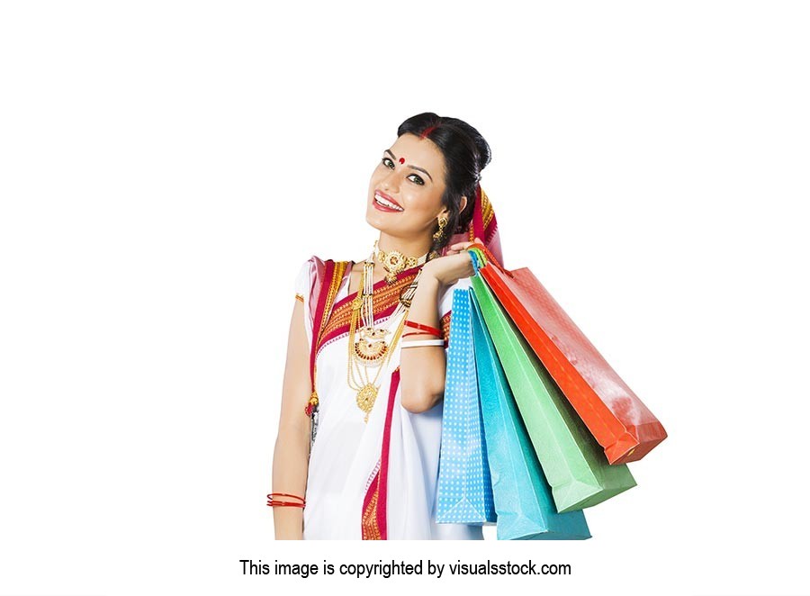 Bengali Woman Shopping Bags