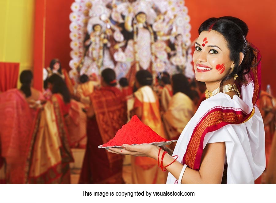 Bengali Woman Durga Puja