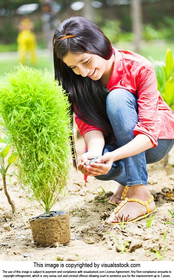 Girl Environmentalists Plant-life