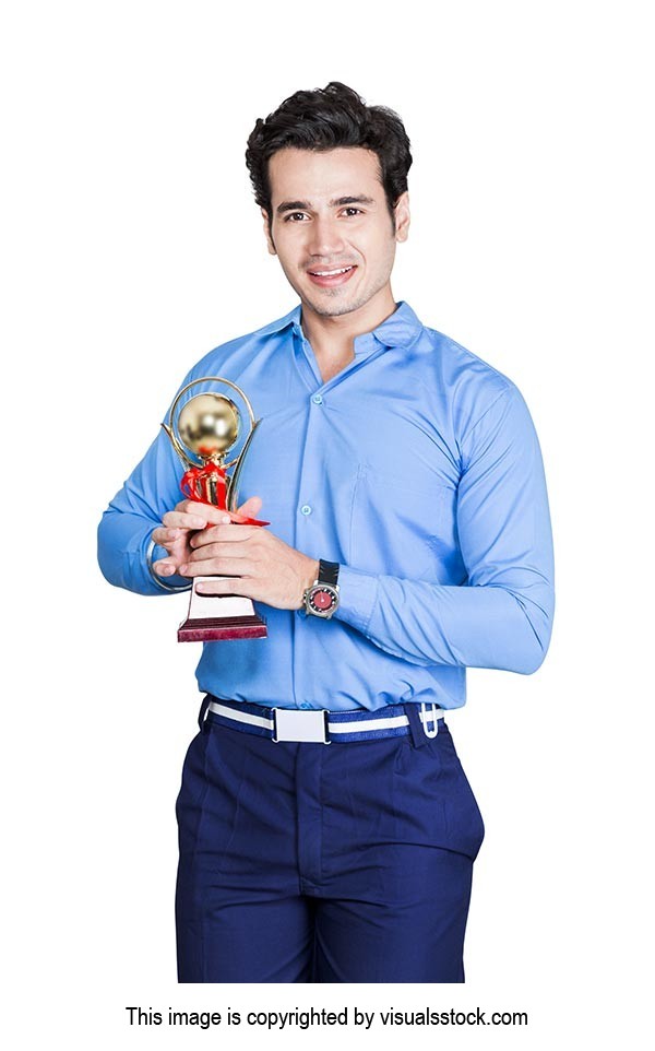 School Teenager Boy Trophy