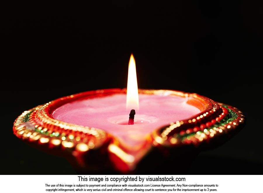 Black Background ; Burning ; Candles ; Celebration