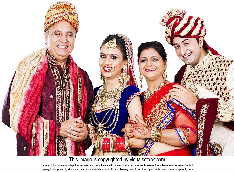Indian Wedding Family