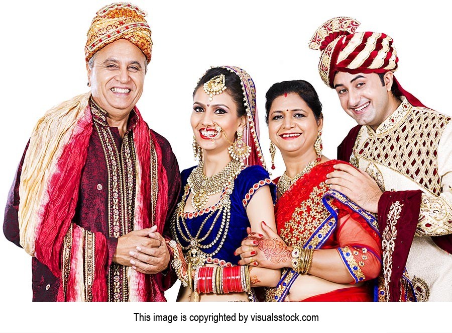 Indian Wedding Family