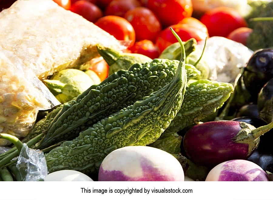 Abundance ; Arranging ; Bitter Gourd ; Brinjal ; C