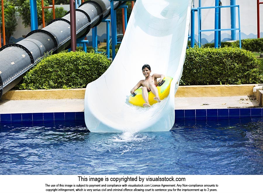 1 Person Only ; Amusement Park ; Bathing ; Boys ; 