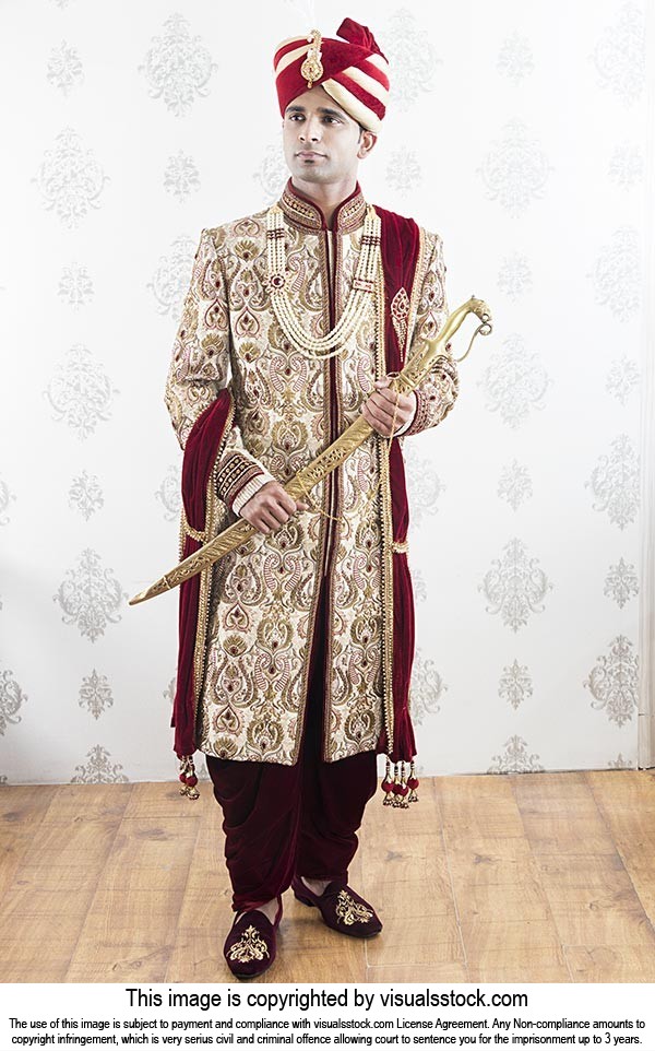 Royal Punjabi Groom Wedding Ceremony Thinking Memo