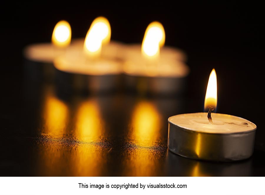 Black Background ; Bright ; Burning ; Candles ; Ce