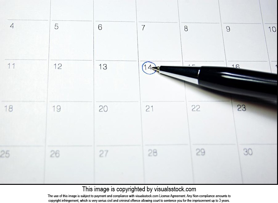 Background ; Calendar ; Circle ; Close-Up ; Color 