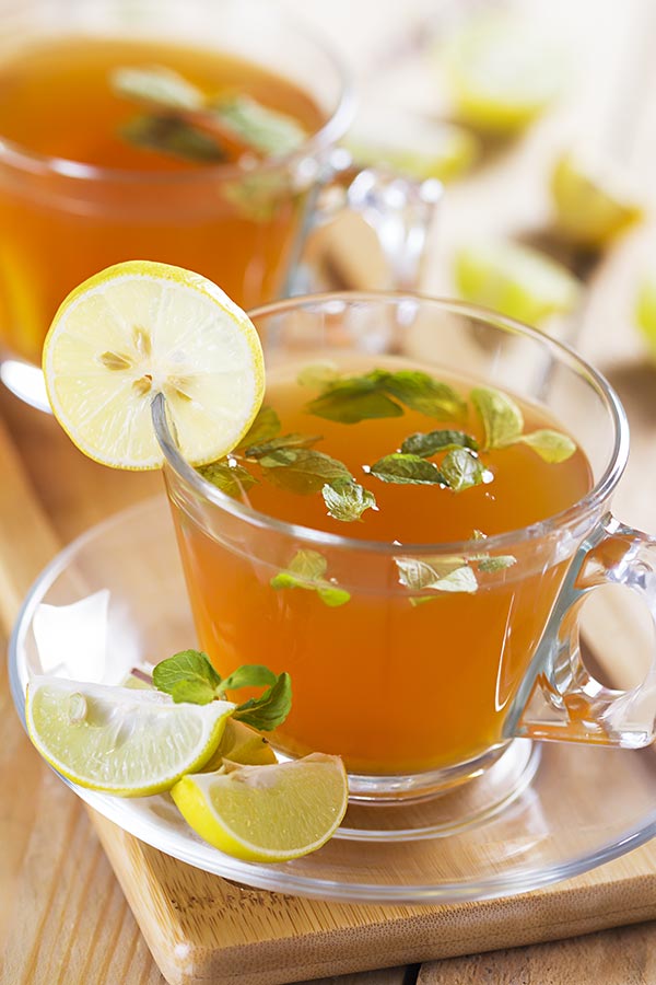 NobodyShot Closeup Drinking Lemon Tea Herb Serving Health Benefits