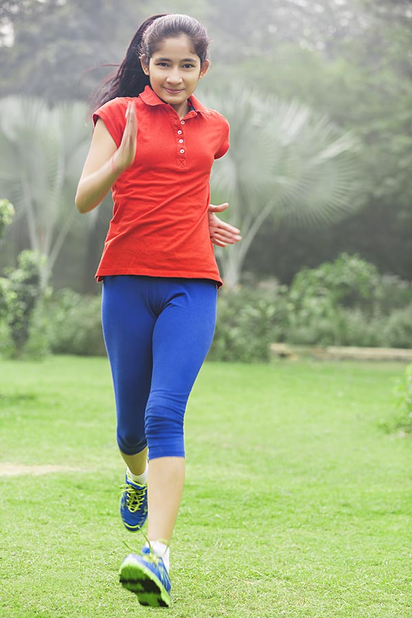 Indian Teen Girl Morning Walk Running Jogging Wor