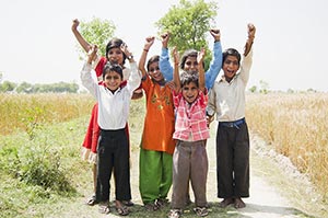 Agriculture ; Arms Raised ; Bonding ; Boys ; Caref