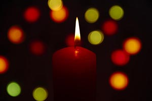 Black Background ; Burning ; Candlelight ; Candles