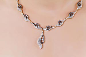 Diamond Necklace designs Woman Jewellery wear Shop