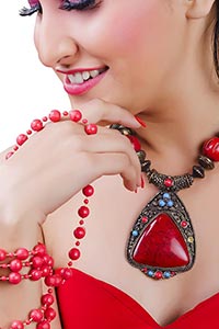 Fabulous party jewelry for charming woman