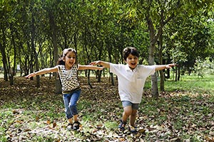 2 People ; Arms Outstretched ; Autumn ; Boys ; Bro