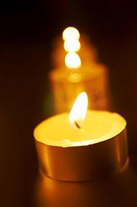 Black Background ; Candles ; Celebrations ; Close-