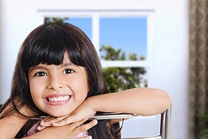 1 Person Only ; At Home ; Bangs ; Chair ; Close-Up