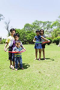 3-5 People ; Arms Raised ; Balance ; Bonding ; Boy