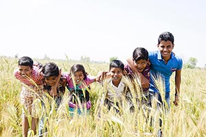 Agriculture ; Arm Around ; Bending ; Boys ; Casual