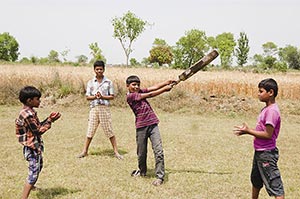 3-5 People ; Action ; Bat ; Batsman ; Boys ; Boys 