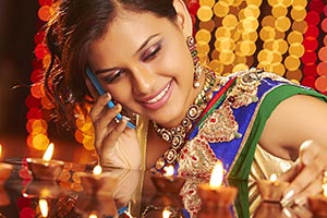 Lady Diwali Talking Phone