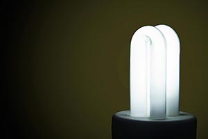 Bulb ; CFL ; Close-Up ; Color Image ; Colored Back