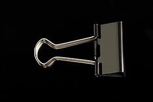 Binder Clip ; Black Background ; Business ; Clip ;