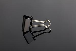 Binder Clip ; Black Background ; Business ; Clip ;