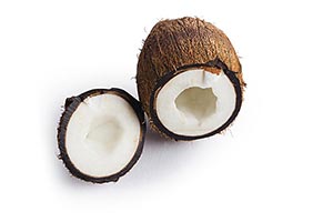 Arranging ; Bowl ; Breaking ; Close-Up ; Coconut ;