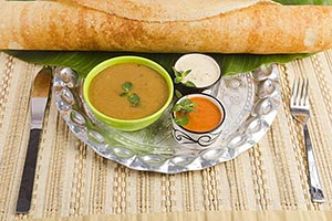 Arranging ; Background ; Banana Leaf ; Bowl ; Chut