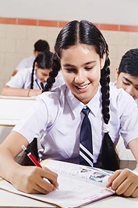 Girl Student Classroom Studying