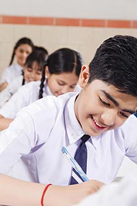 School Boy Student Studying