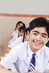 School Boy Student Studying