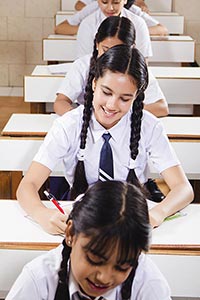 School Students Classroom Studying