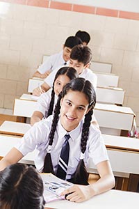 Group Students Classroom Studying