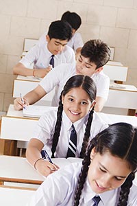 Group Students Classroom Studying