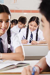 School Students Classroom Studying