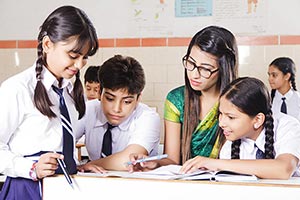 Teacher Students Teaching Classroom