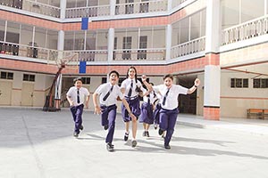 Students School Running Lunch break