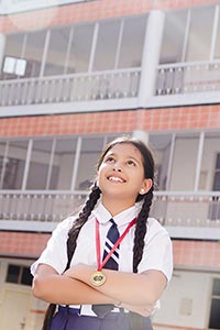 Girl Student Dreaming Medal