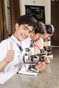 Students Microscope Research Thumbsup