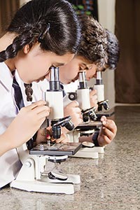 Students Microscope Research Lab