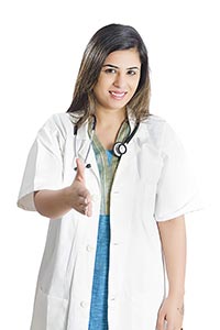 Medical Doctor Woman Handshake
