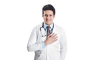 Pledging Man Medical Doctor