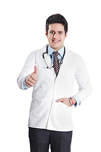 Male Doctor Thumbs up