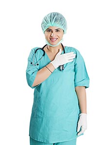 Pledging Female Surgeon Doctor
