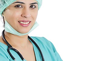Smiling Woman Surgeon Doctor